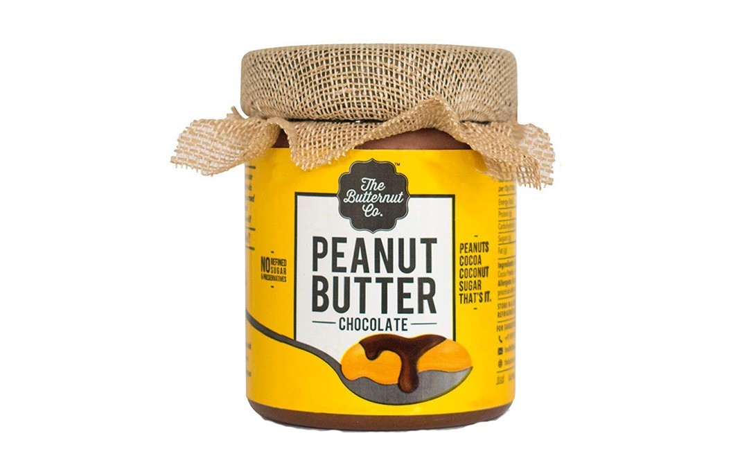 The Butternut Co. Peanut Butter, Chocolate    Glass Jar  200 grams